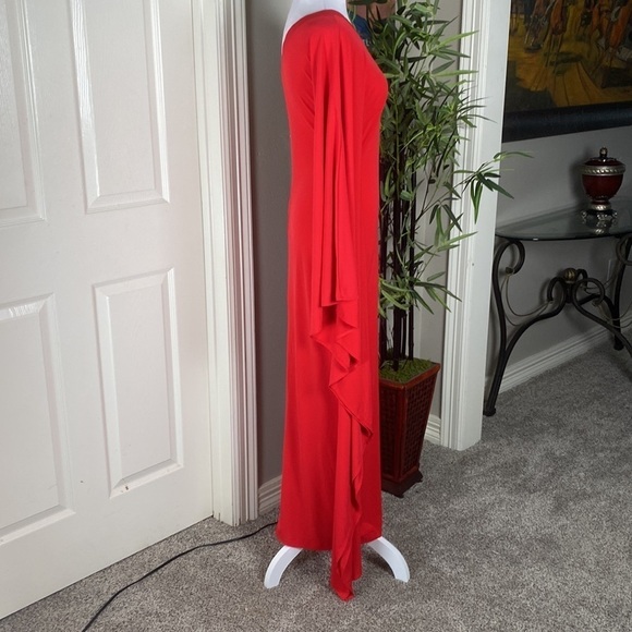 Venus One Shoulder One Sleeve Party Cocktail Long Maxi Dress Size S - Picture 5 of 9